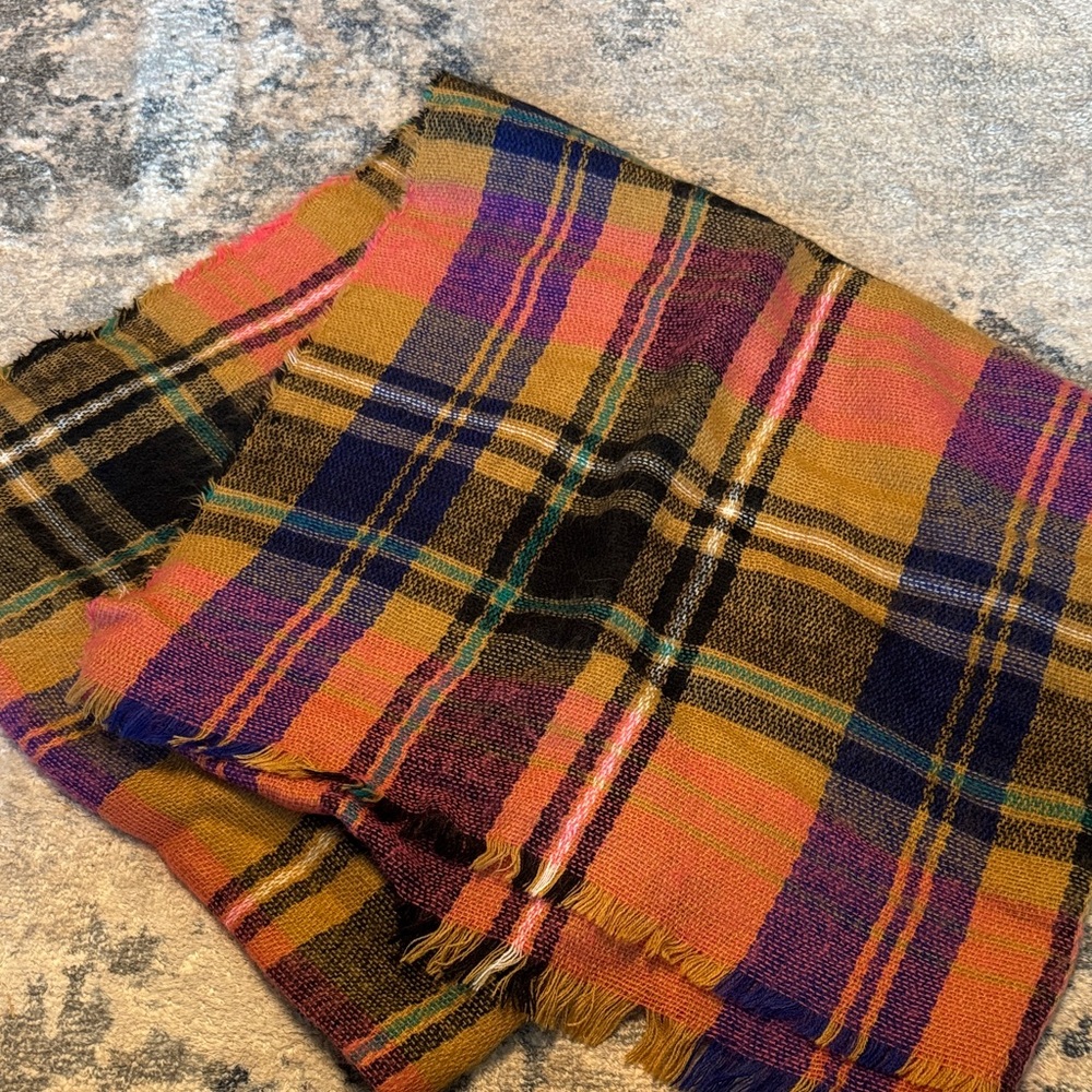 Colorful Plaid Scarf